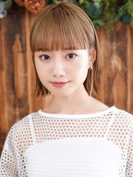 ラフィス ヘアー ピア― 高知店(La fith hair peer) 【La fith】切りっぱなしボブ×ケアブリーチ