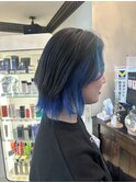 青インナーカラー