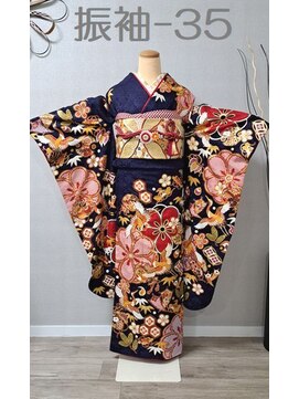 きものサロン すずめ屋 レンタル振袖-35(宝尽し)