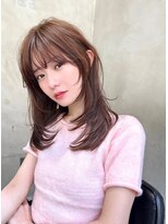 銀座　cheri透明感グレージュ×レイヤーカット