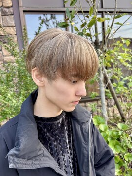 美容室 ルチア ハワイ(Luccica HAWAII) 【luccicaＨＡＷＡＩＩ/村田翔】マッシュ×ミルクティーベージュ