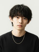 フェザーパーマスパイキーショートスペインカール黒髪　ｓｋ1