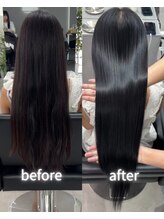 髪が痛みやすい。癖が戻りやすい。ペタンコになりやすい方《髪質改善/酸性縮毛矯正/神戸/三宮》