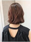 【中村のぞみ】明るめレッドブラウン×クセを活かしたカット