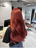ケアブリーチハイトーン高発色チェリーレッドカラー池袋