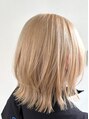 アミ 三宮店(amie)&nbsp;くびれレイヤー×ブリーチありベージュ