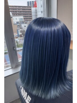 イチパーセント 横浜(1%) 着物ヘア/ダークアッシュ/ミディアムレイヤーカット/横浜