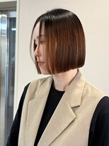 エトレ(etore)&nbsp;切りっぱなしボブ/ライトブラウン/艶髪