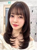 元町結べるレイヤーカット丸みショートボブ顔周りカット