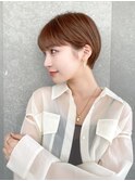 ハンサムショート/丸みショートボブ/20代30代40代50代/顔周り