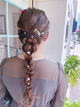 コティー ヘアアンドビューティー(Cottie HAIR&BEAUTY) 編み下ろし☆☆結婚式ヘア