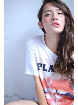 ミラバイグリーン(Mira by green) セミウェット×抜け感ロング