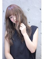 カシュカシュ(cache cache)&nbsp;cache cache★アッシュベージュの透け感ロング