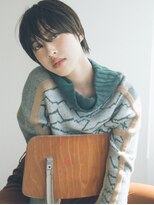 フィルムス 銀座(FILMS) レイヤーカット/デザインカラー/ウェットヘア/オリーブベージュ