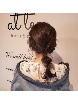 アットティー 金沢文庫(at tee...) 簡単ヘアアレンジ☆