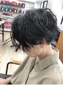 30代40代ハンサムショート#スパイラルパーマ