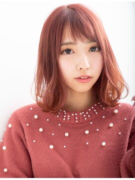 マッシュアンドマッシュアヴェダ ららぽーと福岡店(mash&mash AVEDA) イチオシ！ピンクカラーのボブヘア