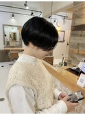ショートマッシュ/ショートボブ/マッシュショート/うざバング