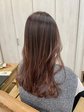 グランジュ 梅田店(GRANZE) バレイヤージュ☆ピンク☆滝下