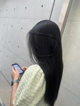 ディジョン(Dijon) 韓国顔まわりレイヤーカットグレージュオリーブベージュブラウン