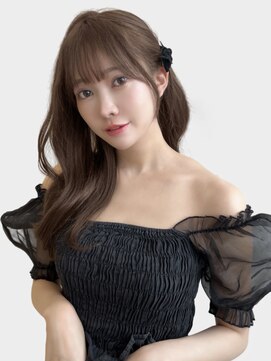 ユーフォリア 渋谷グランデ(Euphoria SHIBUYA GRANDE) 韓国ガーリー くびれヘア  ベージュカラー レイヤーカット