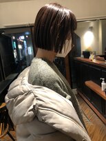 ウニレ バイ センス(unire by sense)&nbsp;【飾磨/姫路】切りっぱなしボブ/暗めピンクカラーが人気