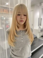 カラ ヘアーサロン(Kala Hair Salon) ハイライトバレイヤージュダブルカラーケアブリーチ20代30代