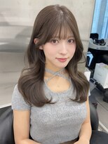 バレットプラス 銀座(VALETTE+)&nbsp;可愛い顔まわり×グレージュでつくるくびれヘア