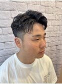 ショートナチュラルハードパーマ【新宿/理容室/バーバー】