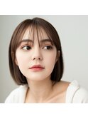 【monde】レイヤーカット×シースルーバング×ショートボブ
