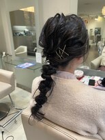 カイム ヘアー(Keim hair)&nbsp;編みおろし/ローポニー/ヘアセット/結婚式