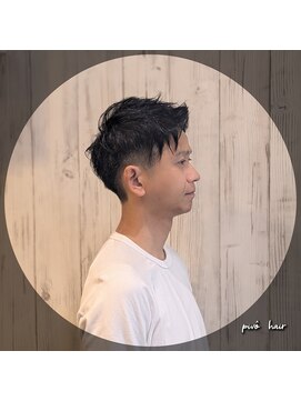 ピヴォヘアー(pivo hair) メンズカット　ツーブロック　アップバングショート