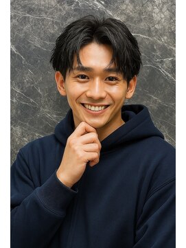 エル(LE) 【LE】刈り上げセンターパートサーフカールフェザーパーマ