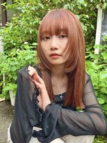 ノースイースト 阿佐ヶ谷店(north east)&nbsp;【阿佐ヶ谷】コーラルベージュ/顔まわりレイヤー