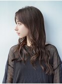 セミロングレイヤー／シアーモカブラウン／平塚