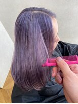 ネウィ 大分中央町店(newi)&nbsp;【透明感】【ラベンダー】カラーの艶ミディ