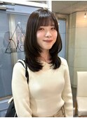 たっぷり♪ミディアムレイヤー×まろやかグレージュ