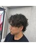 【Ayaka指名限定】カット+波巻きパーマ+炭酸シャンプー　