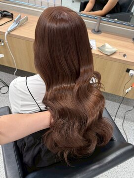 ペレ 原宿(PELE) ダブルカラー/ケアブリーチ/羽エクステ/原宿