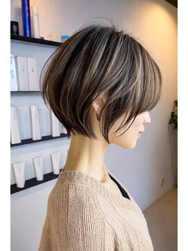 ライリー(riley) ショートボブ × 立体ハイライト