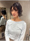 " 顔まわりレイヤーボブ "