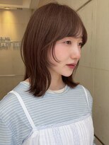 ラフ フロム ガーデン(Laf from GARDEN) ミディアム/レイヤーカット/顔周りカット/ベージュ/透明感カラー