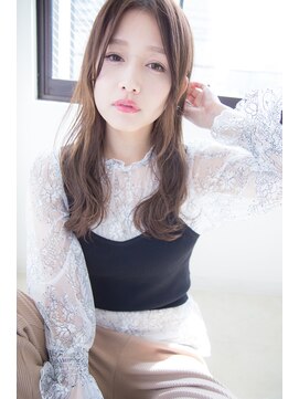 アンジュ ヘアー(Ange hair) アンジュヘアー　大人かわいいセンターパートスタイル