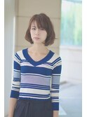 小顔フェミニンマッシュボブ