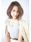 《 Ayu。》× フェミニンボブ × ミルクティーブラウン