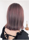 2022 S/S くびれヘア × ラベンダーピンク ×ハイライト