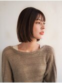 ロングヘア/グレージュカラー/ボブウルフ/ココアベージュ/大分駅