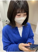 前髪パーマ