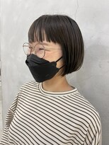 エンドリンク(endlink)&nbsp;オリーブベージュカラー×ボブ