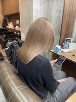 ラフ(LAFF) #バレイヤージュ#グレージュカラー#ボブウルフ#ココアベージュ